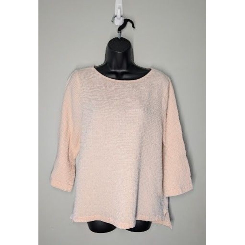 J Jill Pure Jill Women’s Large 100% Cotton Peach Tunic Top Gauze